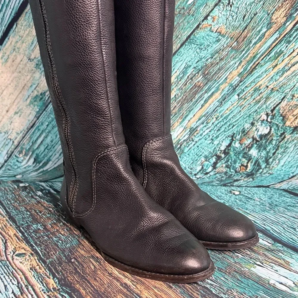 Elie Tahari Dark Brown Over the Knee Boots